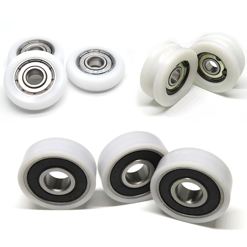 Payload 15KG Pulley Wheel With Bearings 6x22x6 6x22x10 6x21x9 6x22x8 6x24x6 6x24x24MM Rowing Machine Wheel Sliding Door Wheel