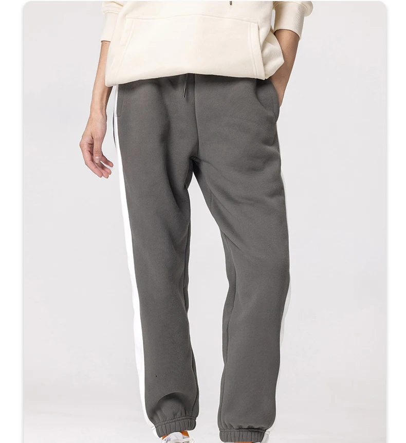 Wholesale custom casual embroidery simple logo distributor 11years OEM factory 100% cotton mens sweatpants