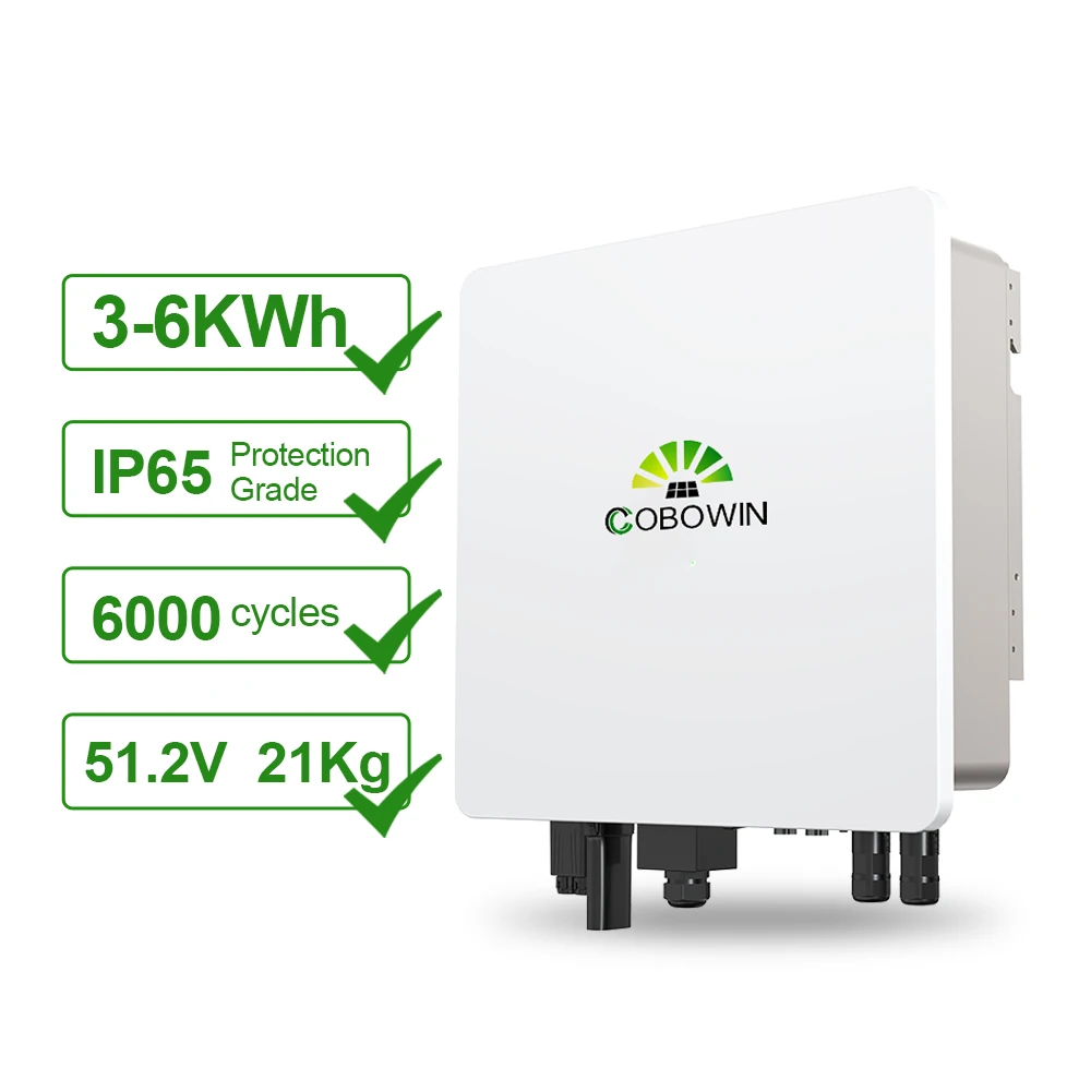 Cobowin 3 кВА кВт 6 4 5 чистый синусоидальный выключенный сетчатый Mppt низкочастотный Гибридный солнечный инвертор 48 В