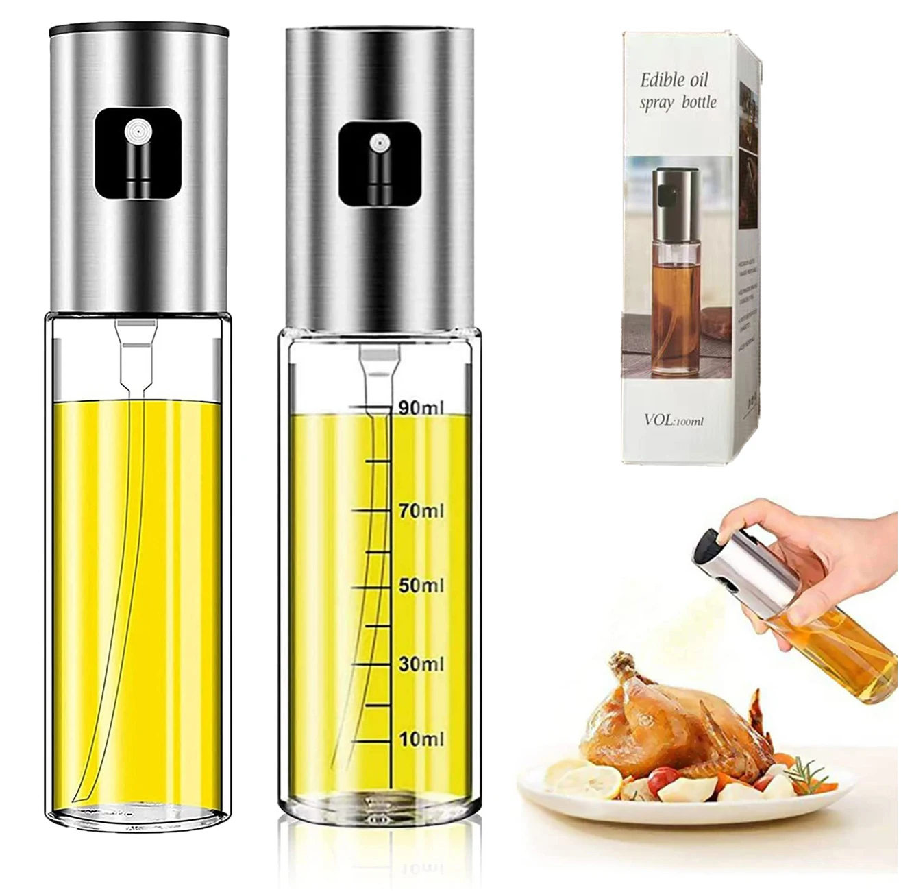 Amz top seller Kitchen home gadgets Barbecue Sprayer Grilling Oil Spray Bottle Olive Oil Dispenser Sprayer oil spray bottle