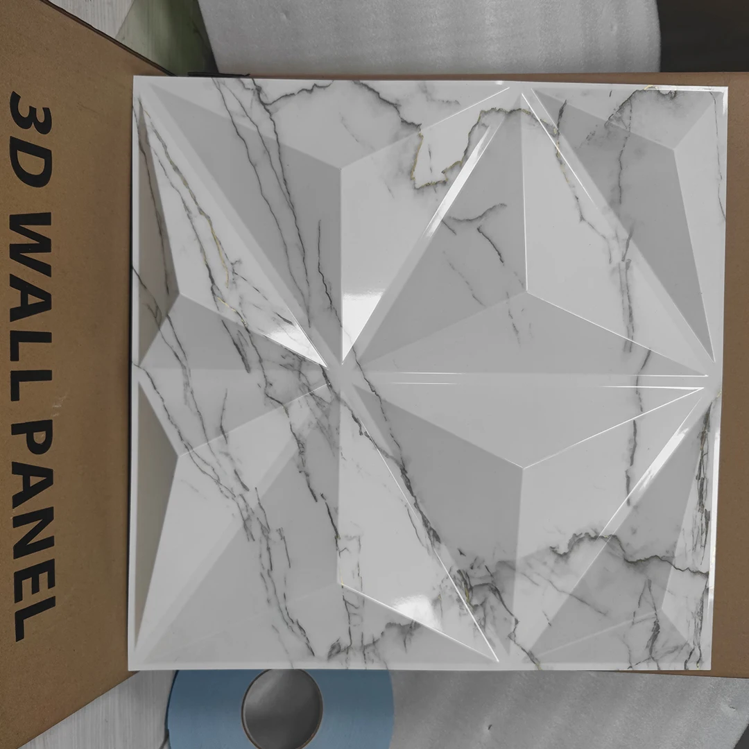 Best selling marble diamond texture pvc laminated panel Indoor and outdoor decorative wall 3d panels