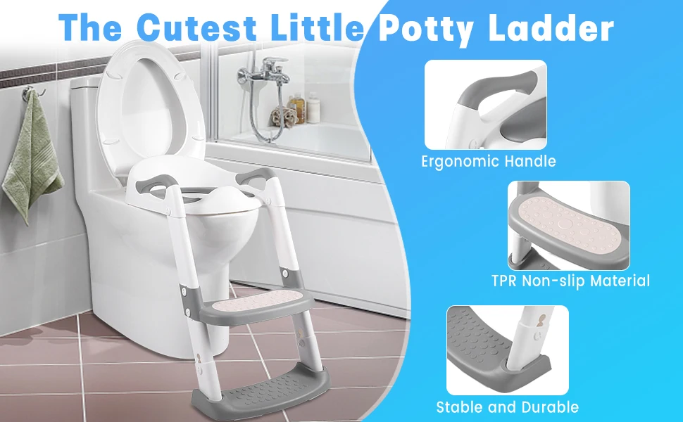 Wholesale 3 in 1 Potty Training Seat Toddler Toilet Seat Potty Ladder With Step Stool Ladder For Children Training Potty