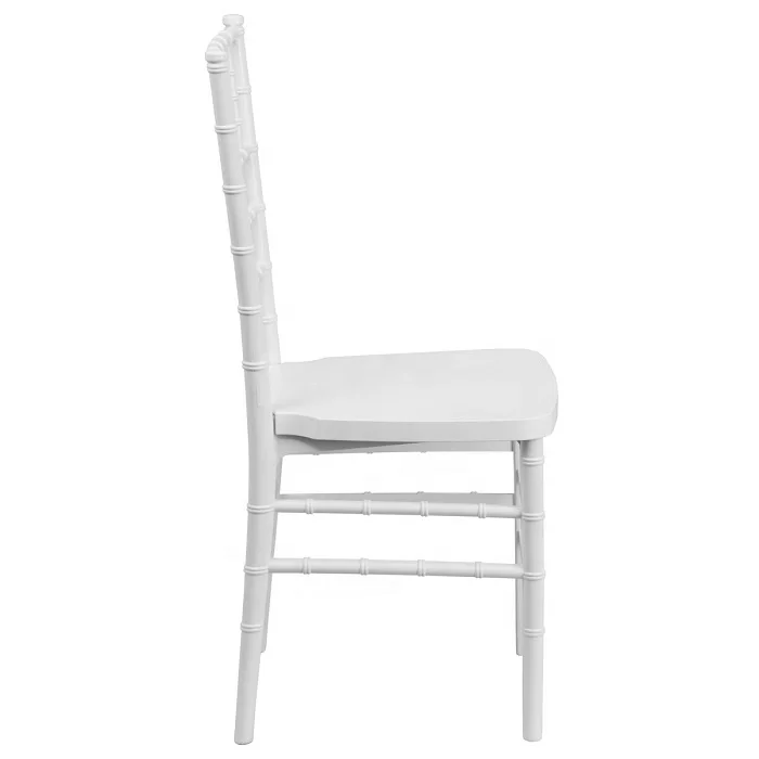 Свадебный стул тиффани белый из смолы Chiavari