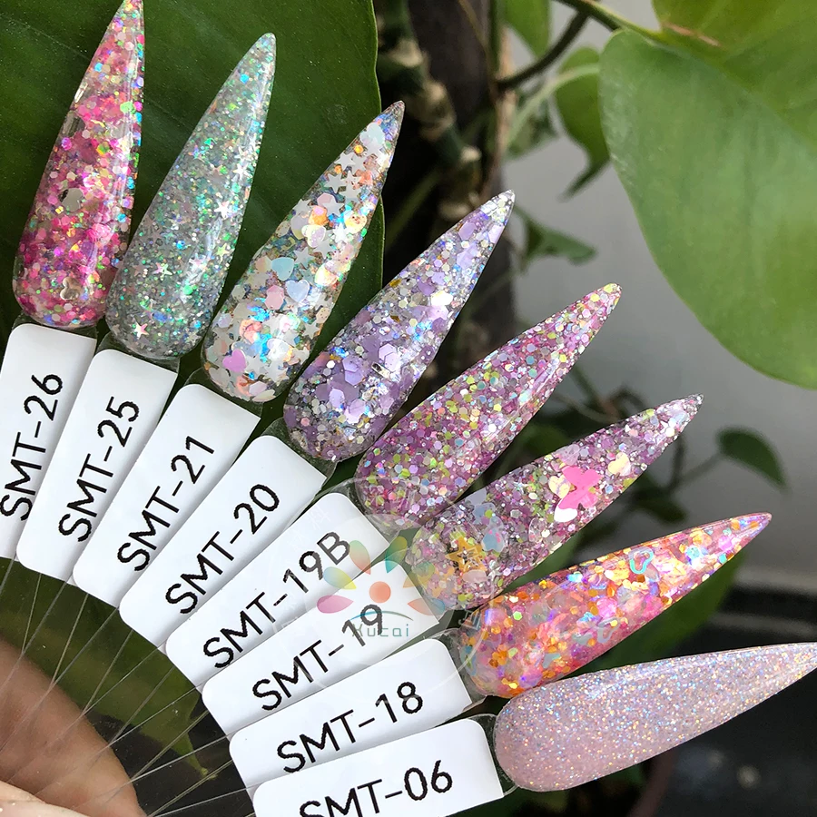 Wholesale Private label Acrylic Nail Pigment Powder Custom Logo nail 3 In 1 Nude Clear Dipping Nail Acrylic Powder Set