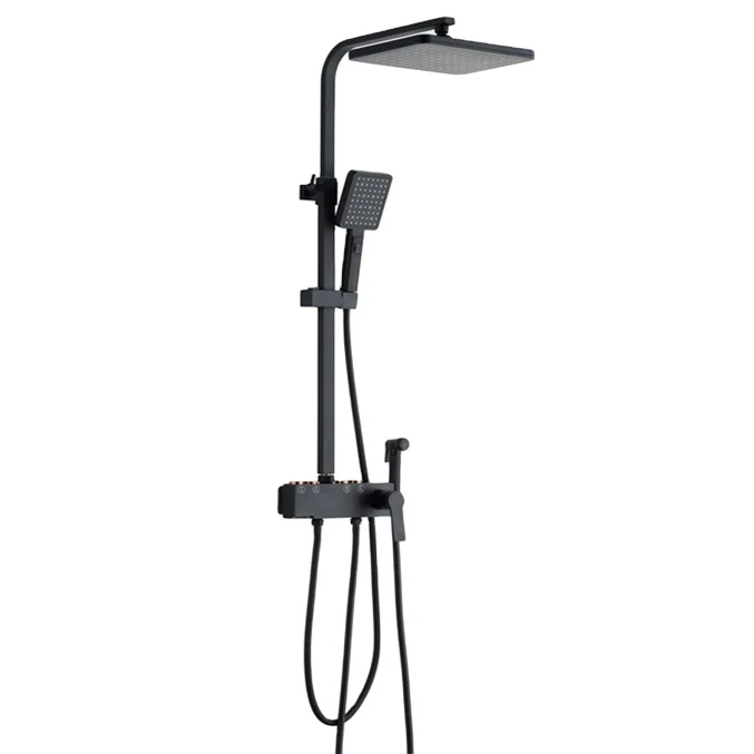 TM-1147 stainless steel chrome shower head Rainfall shower column set