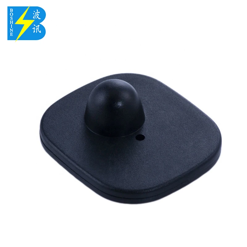 Magnetic Plastic Different Colors Mini square EAS 8.2mhz Security RF High Quality Hard Tag for Store