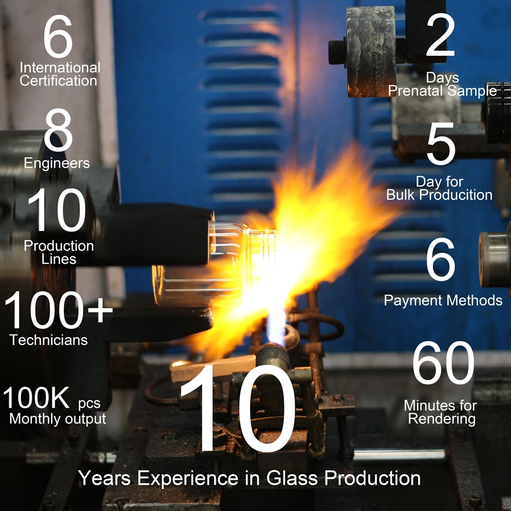 Sealed Unique carved flat Rectangle Shaped Clear Glass Liquor Bottle Rum 500ml Nordic Gin Whiskey Vodka Liquor Spirit Bottle