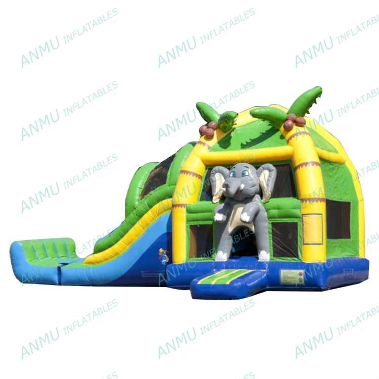 Wholesale baby Commercial Shark Shape Pvc Kids Inflatable Bounce Play House