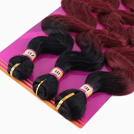 Top Quality Remy Hair Ombre Color 99J Wine Red Body Wave Bundles 100% Vietnam Human Hair Extensions With The Best Quality