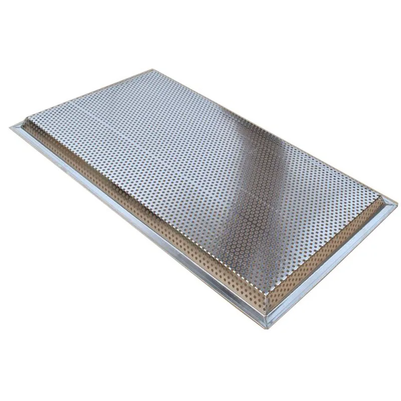 Punch hole perforated drying tray food grade stainless steel aluminium metal perforated baking tray with customized size
