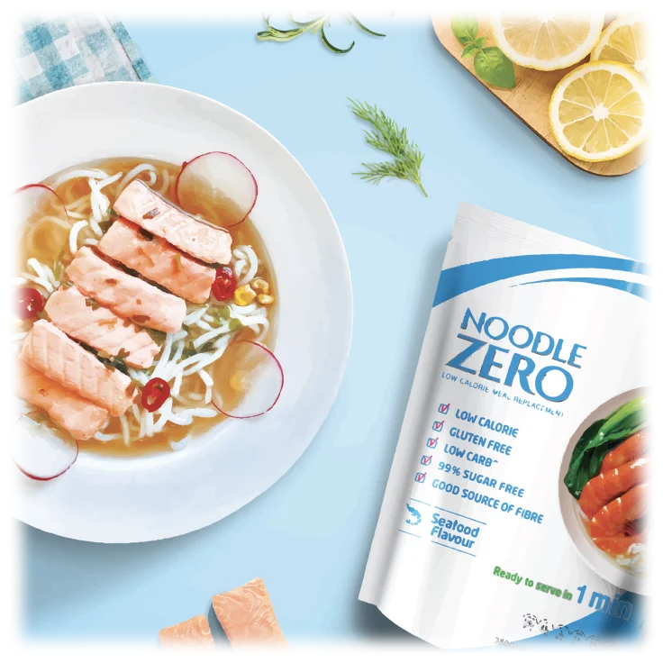 Organic Zero-Fat Konjac Noodles Deliciously Flavored Instant Spaghetti with Customizable Taste Packaged in Bulk or Bags