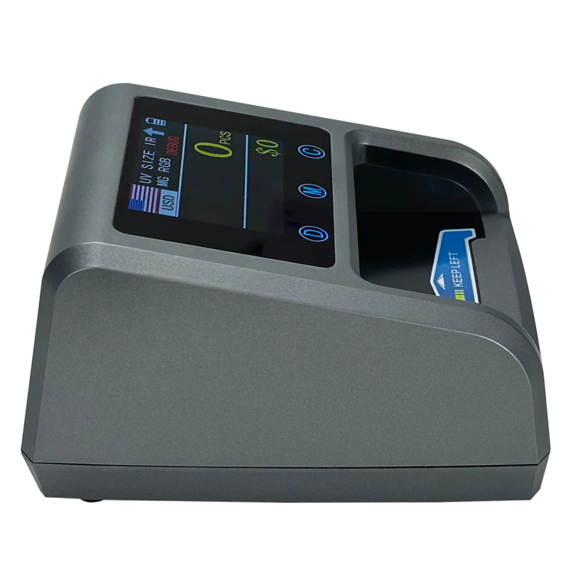 600T UV MG IR Money Detector Bill Counter USD EUR Israel Mini Fake Banknote Counter Handy Mix Value Detecting Machine