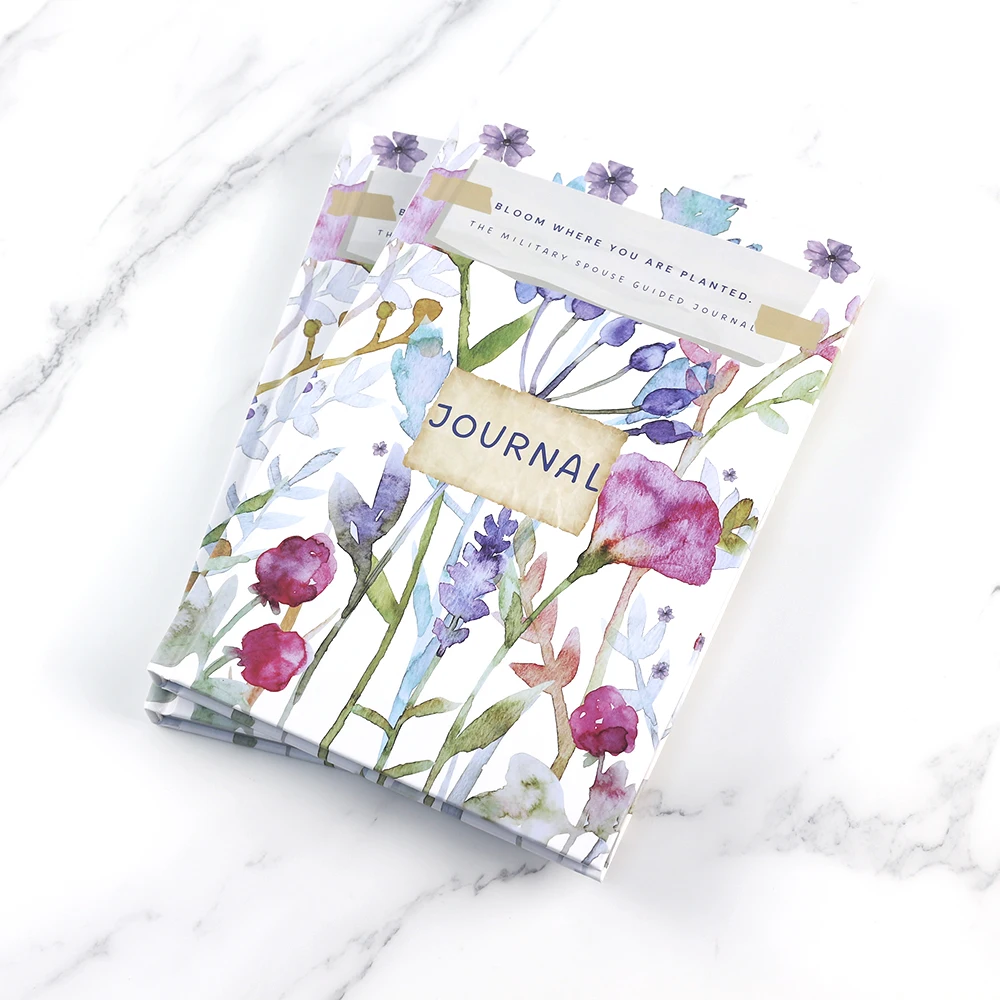 Matte lamination hardcover full color printing journal planner book printing