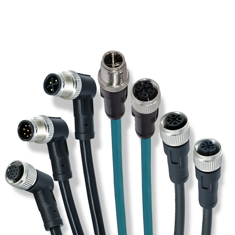 Custom Shield 2 3 4 5 6 7 8 12 14 17 19 24 Pin M5 M8 M12 M16 Male Female IP67 IP68 Waterproof Adapters Connector