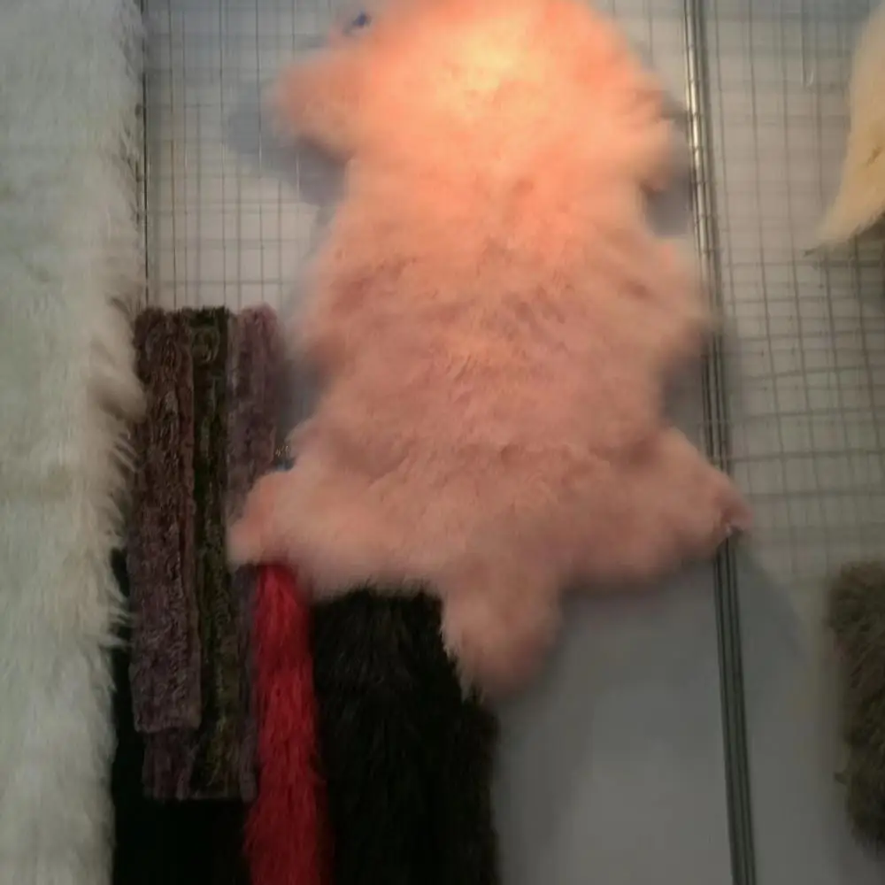 Genuine Mongolian sheep skin fur rug lamb wool skin hide luxury hairs for home decoration area carpet