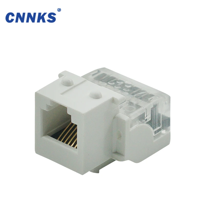Network connector Cat6 RJ45 UTP 90 degree  UTP 988/966 keystone jack