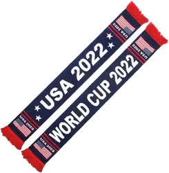 Лидер продаж, теплый популярный модный элегантный жаккардовый вязаный шарф 2022 с логотипом мирового клуба