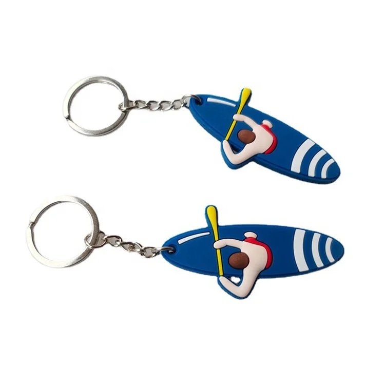 Custom 2d soft pvc keychains Personalized Soft Rubber Keyrings 3d customized Silicone Rubber Key chain