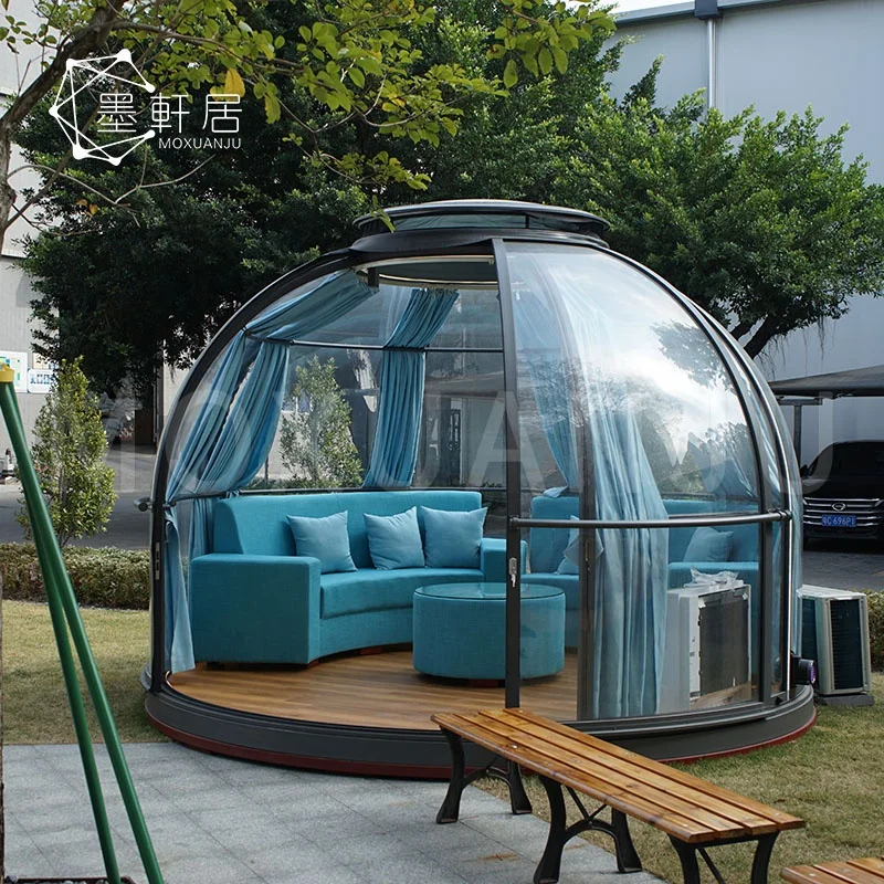 Transparent Waterproof Skylight PC Clear Geodesic Dome House Tent for Sale