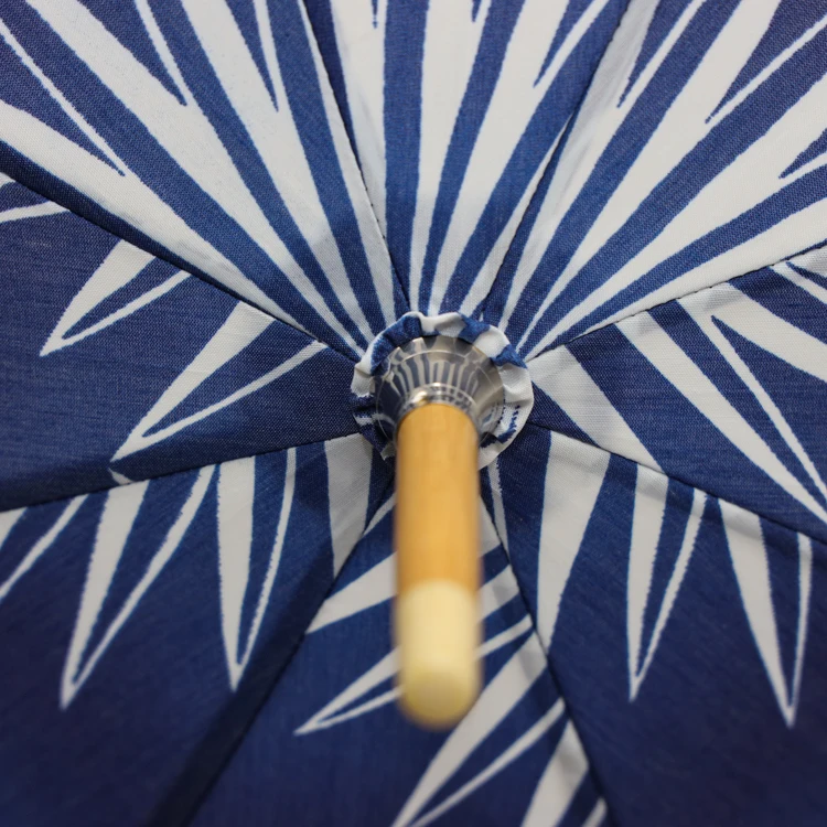 TC Fabric sun umbrella Japanese design with J shape Wooden handle for lady style in 21inch wedding umbrella