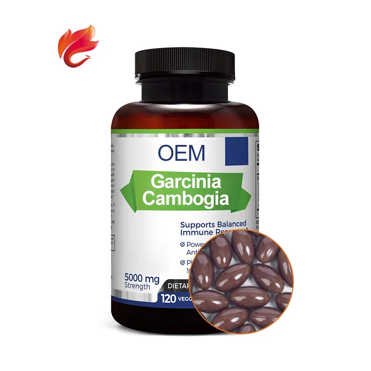 Garcinia Cambogia Extract Slimming Patch Health Dietary Nature Softgels Soft Gels Capsules OEM 500Mg Private Label