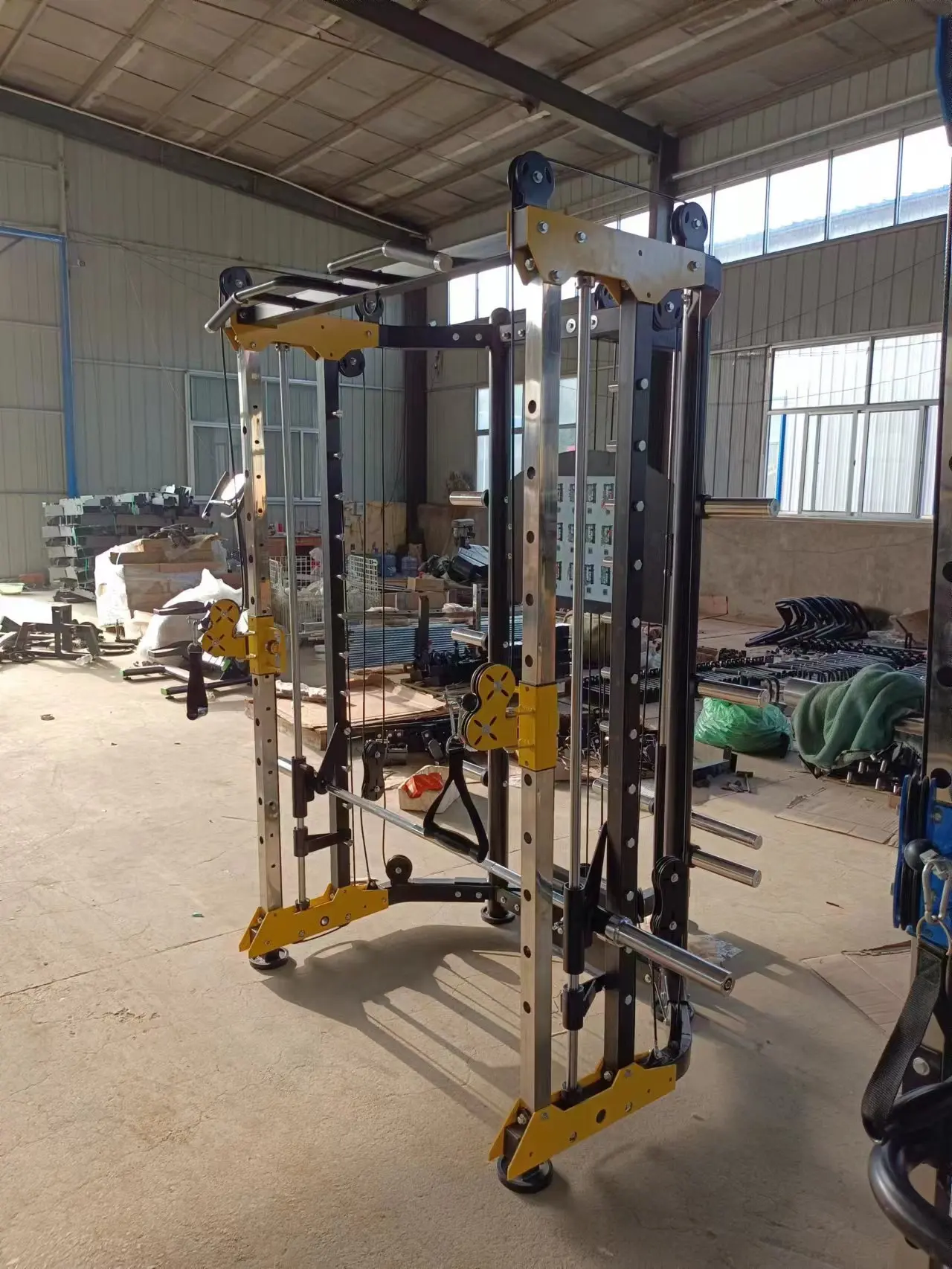 Fitness Exercise Sport Power Squat Rack Home Use Multifunctional Gym Equipment Smith Comprehensive Machine Multi Combo Training