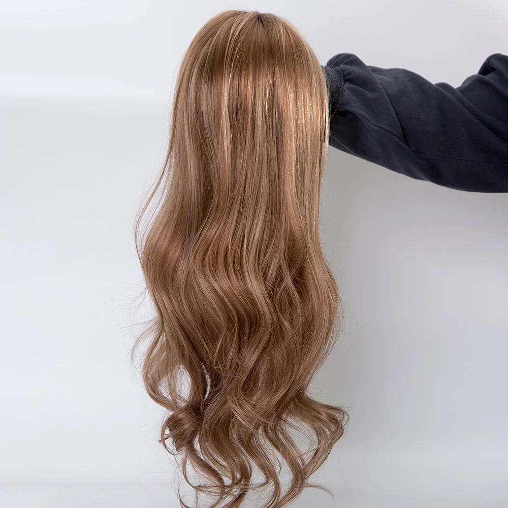 Medical wig manufacturer European virgin hair silk top hd lace full hand tied single knots glueless wig  for alopecia friendly