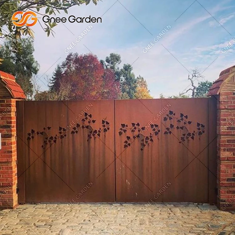Ржавые двери corten gate garden стальная дверь