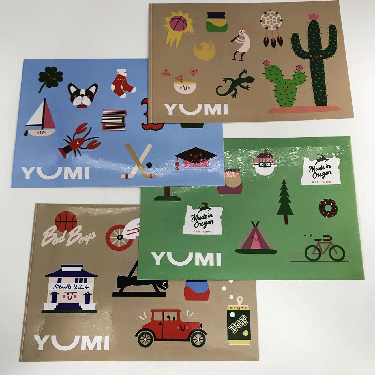 Art Half Self Adhesive Custom Sticker Sheet Printing Vinyl Kiss Cut Cartoon Logo Stickers Low MOQ