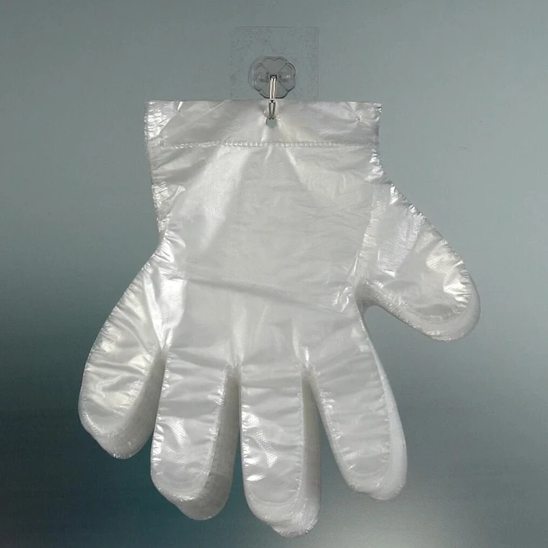 transport hdpe clear color plastic polythene disposable gloves