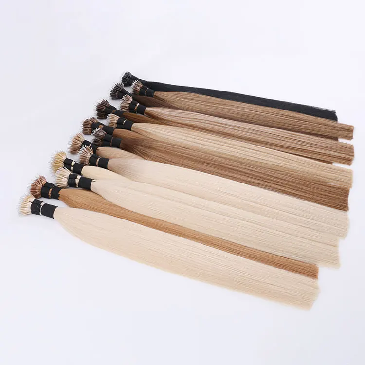 Oem Delux Double Drawn Raw Indian Cuticle Aligned Virgin Hair Nano Ring Extensions