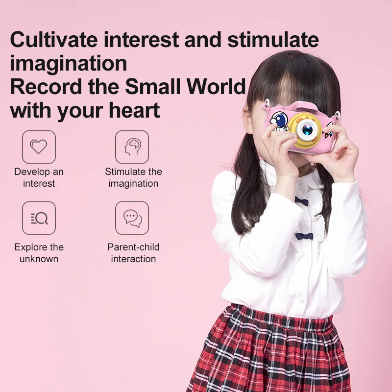 Happy astronaut  Upgrade Selfie Toddlers HD digital  3D video camcorder 1080P 2 Inch Children  2000W  Digital Video Camera