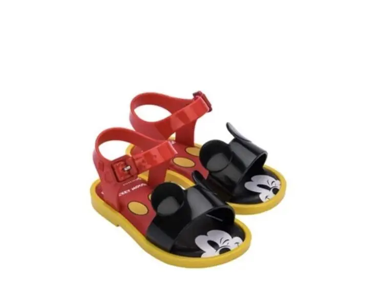 Новинка 2021, детские сандалии Melissa для мальчиков, мягкая подошва, детская мультяшная Милая Желейная пляжная обувь, летняя