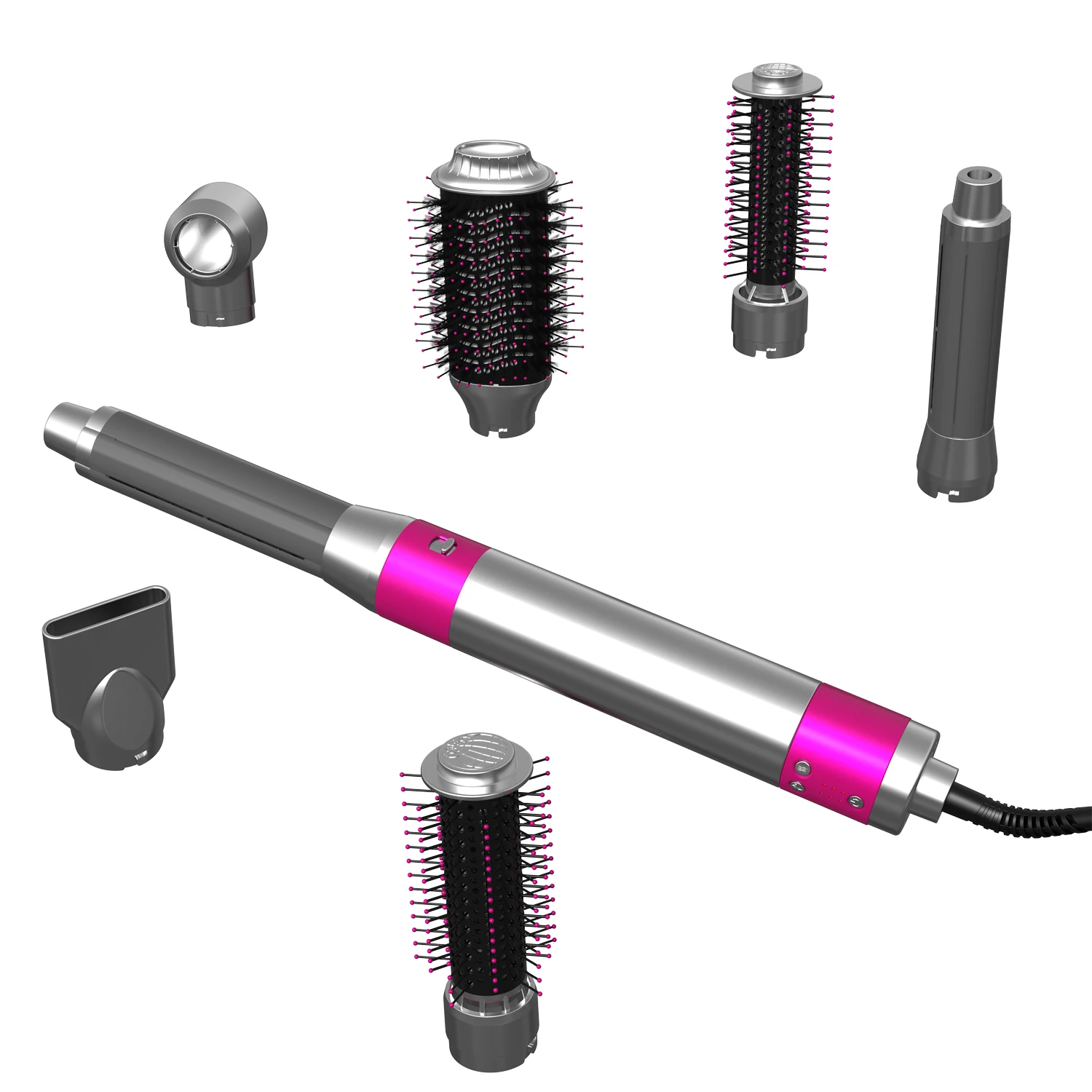 Electric BLDC Brushless Motor 110000 rpm Hot air Hair Wrap Styler 7 in 1 multi Blowout Hair Dryer Brush Hair Styler