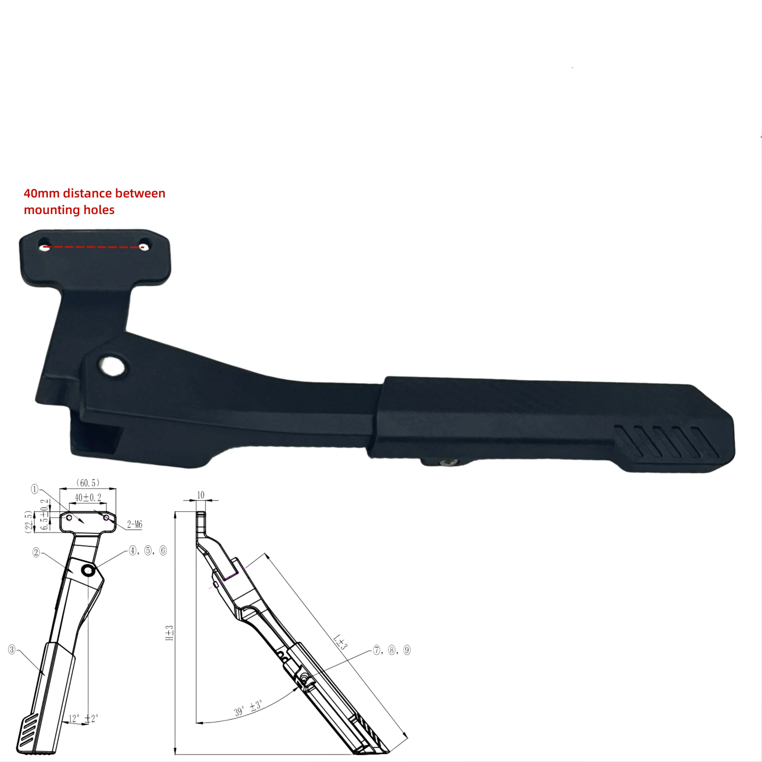 NEW Bicycle Kickstand Universal Aluminum Alloy Adjustable Cycle Stand Rack MTB/Snow/Folding Bike Bicycle Kickstand
