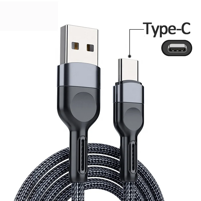 Новое поступление нейлоновый Плетеный USB-кабель Type-c 3A Быстрая зарядка USB Type-C Быстрый кабель 2 0 зарядный для