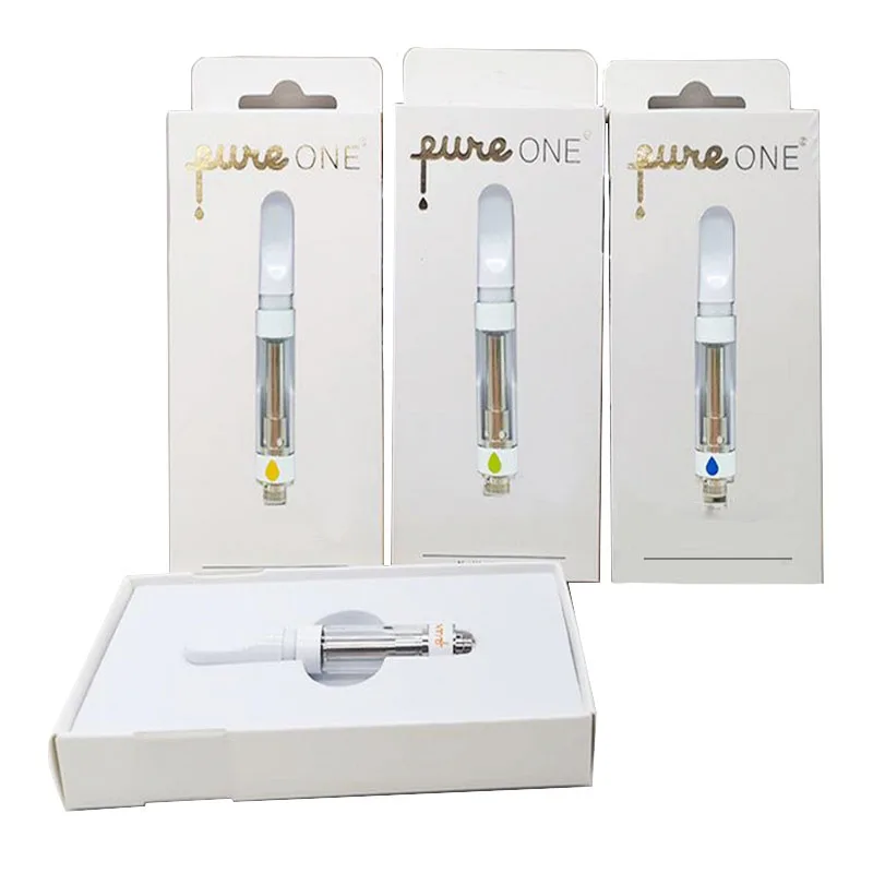 
Pure carts press tip Ceramic Vape Cartridge Newest 2020 vape cartridge packaging Empty Glass tank in stock 