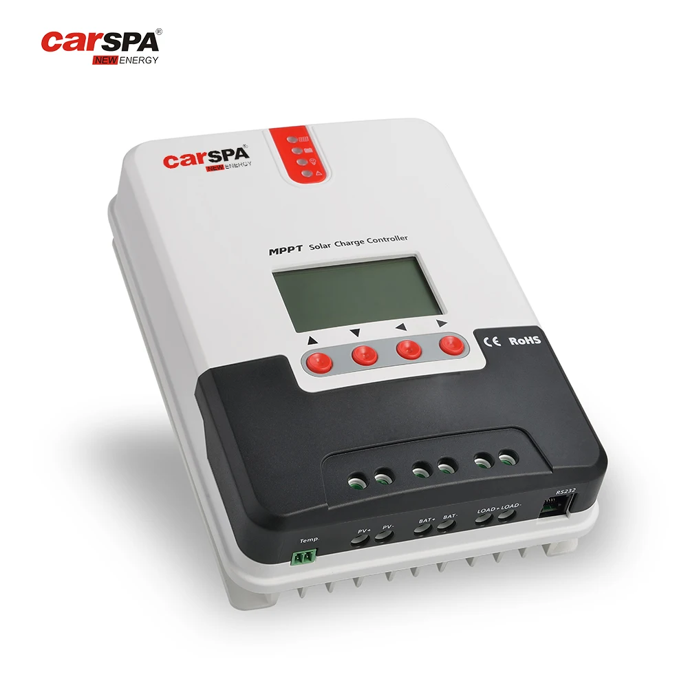 CARSPA 30a 12V/24V DC Input MPPT Solar Charger Controllers Automatic protection function solar charger controllers for Gel