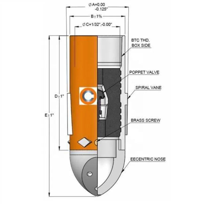 API cementing tool Double Valve Aluminum Nose Drillable Casing Reamer Shoe