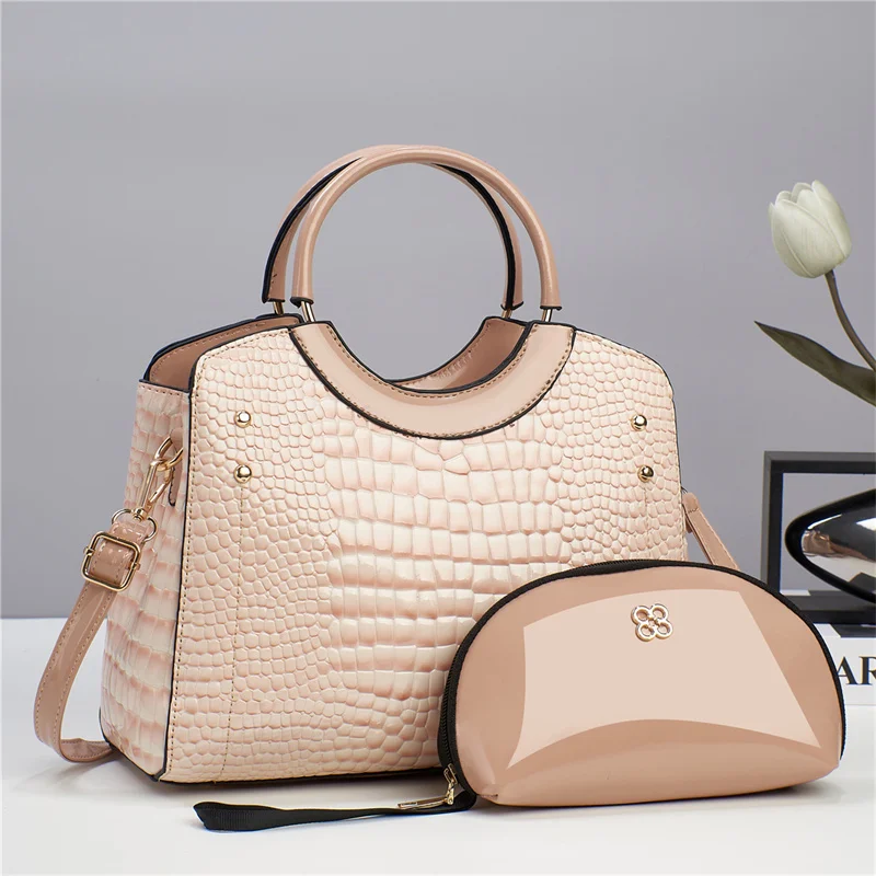 2024 Bags Women Handbags Ladies Trendy Products Pu Leather Handbag Set For Lady Tote Bag