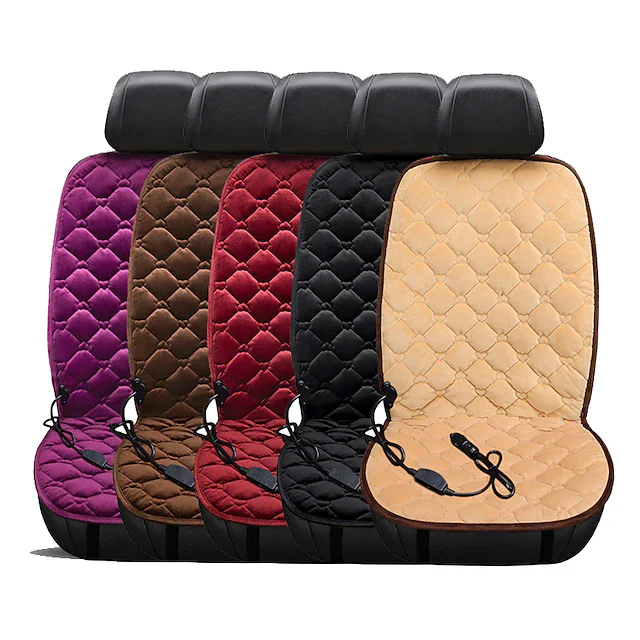 Mydays Outdoor Soft Comfortable Non-slip Overheating Protection Car Heating Seat Cushion with Backrest