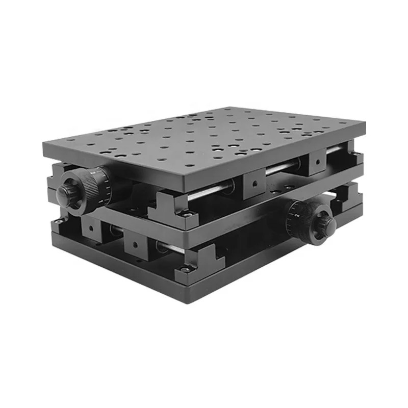 X50Y80mm 2D workbench two-axis workbench Manual mobile workbench For Laser marking engraving machine XY slide table
