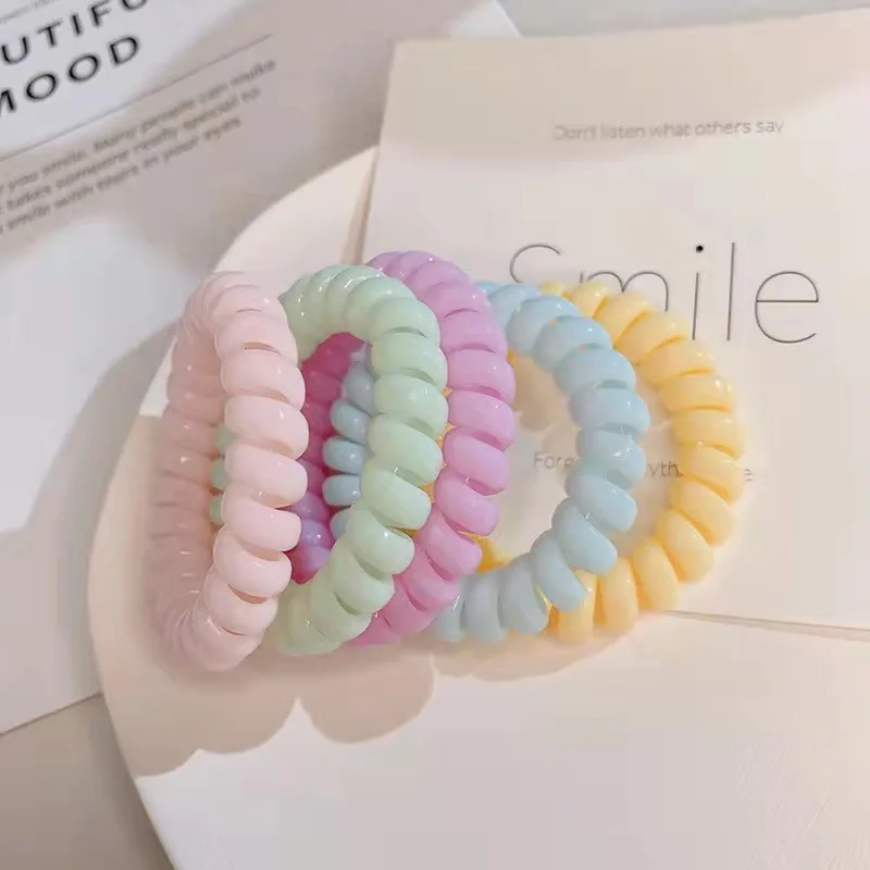 Spiral Hair Band Hot Sale Coil Hair Accessories For Women Phone Cord Hair Tie