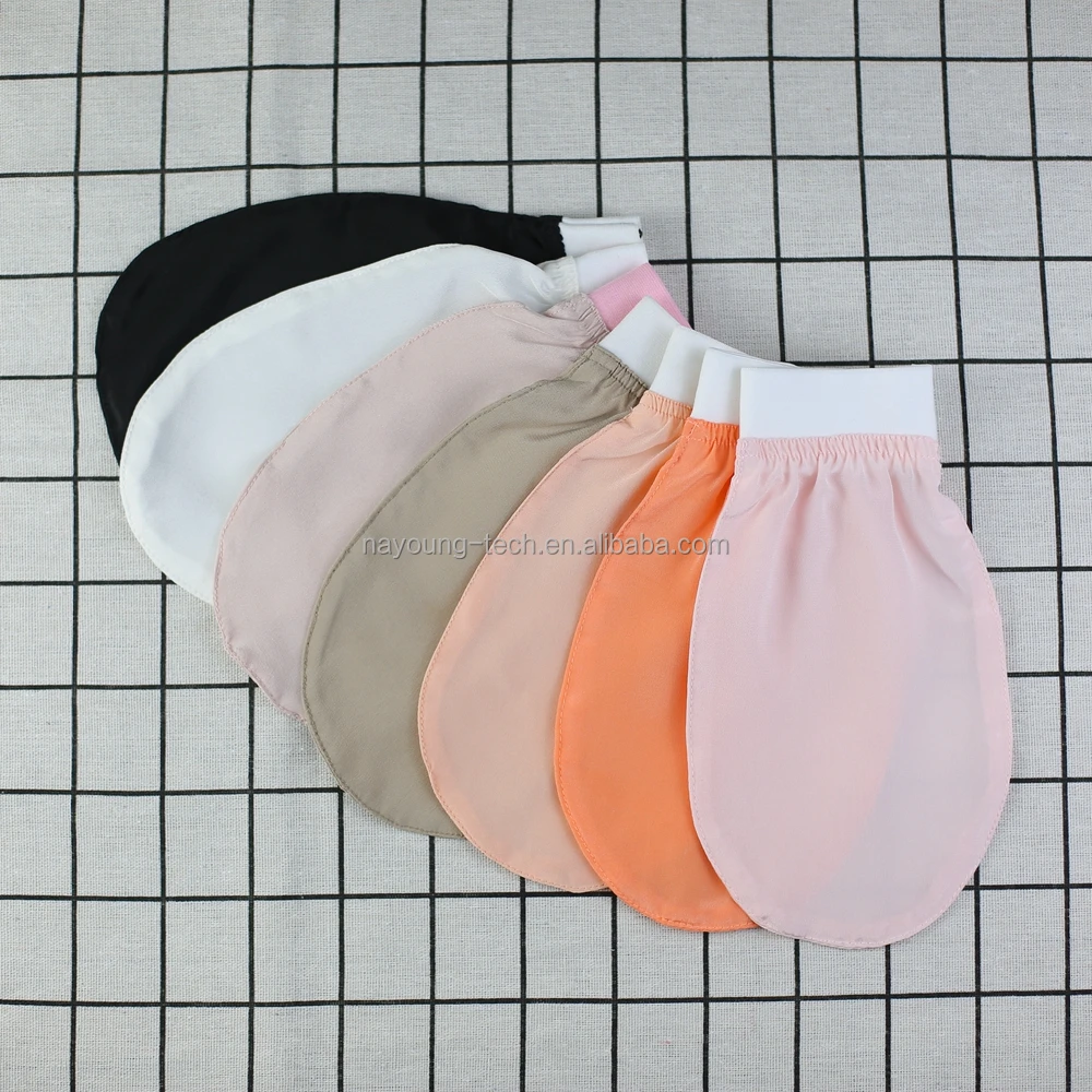 Body Scrubber Turkish Bath Glove 100% Natural Silk  Exfoliator Gloves Skin Care Silkworm Cocoon For Body Clean