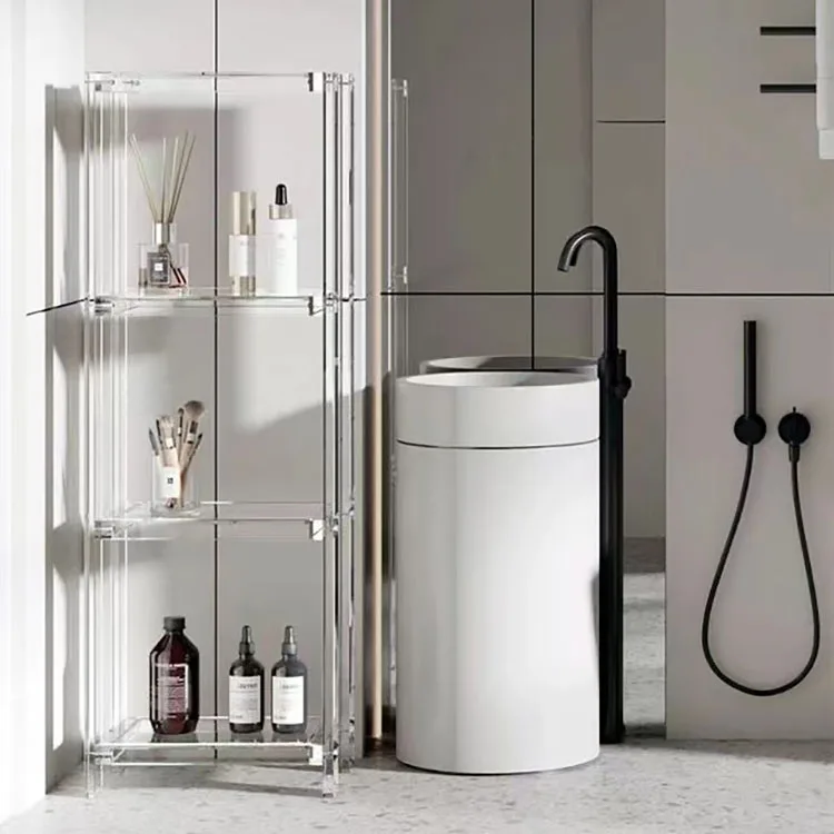 Съемная прозрачная акриловая полка для хранения