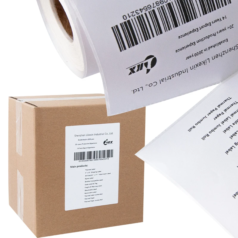 100x150 mm direct thermal label sticker 4x6 barcode blank permanent self adhesive labels for whisky shipping