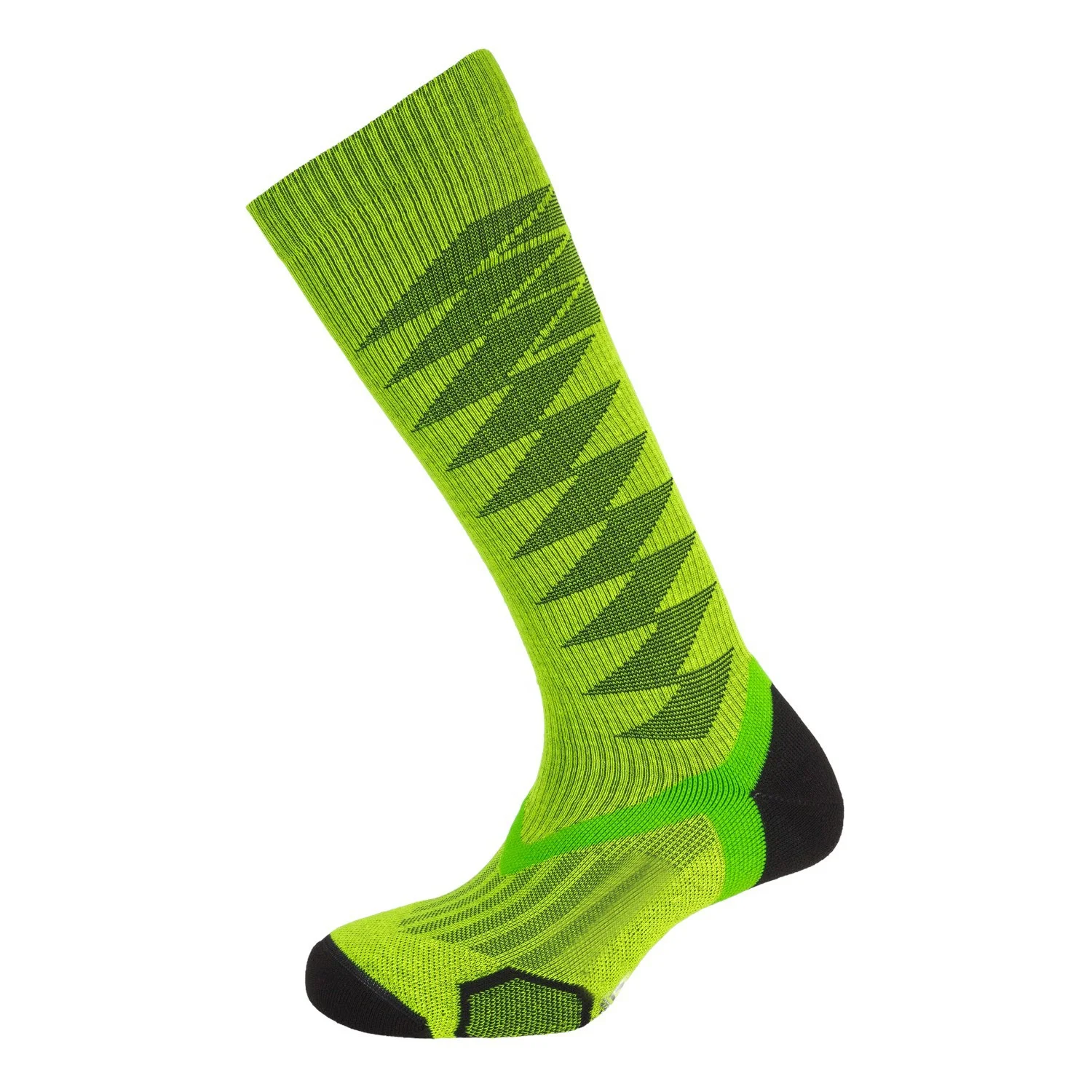 Theta Wholesale Custom Designer Neon Green Merino Wool Hiking Ski Touring Socks for Men
