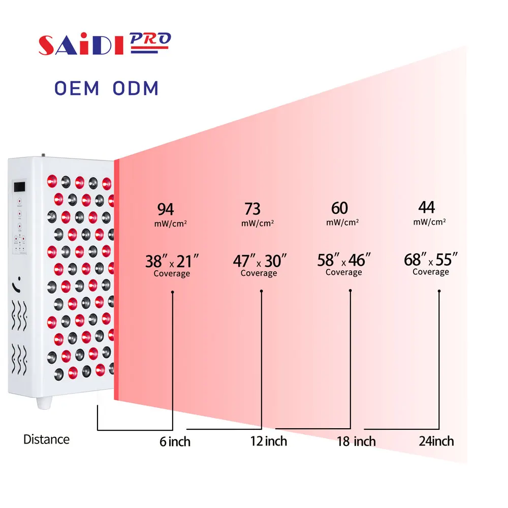 Half Body  Customize Wavelength Led Bio Light Therapy 500W 660Nm 850Nm For Face Skin Beauty Led Facial Lamp