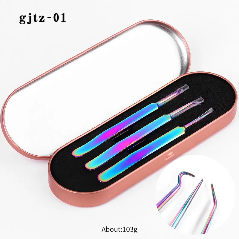 Professional Gel Polish Remove Manicure Kit set box tools Stainless Steel Tweezers Cuticle Nipper Scissor nail care tools set