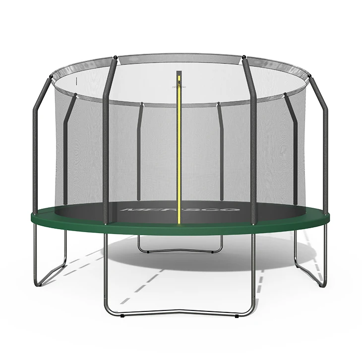 14FT Round Backyard Trampoline with Safety Enclosure Kids Outdoor Sports Jumping Trampoline Bed For Sale